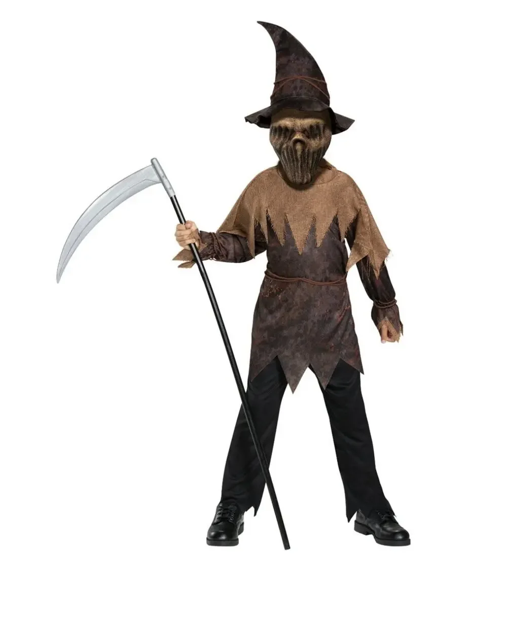 New Palamon Terror Farm Corn Goblin Scarecrow Boys Costume Medium 8 Children